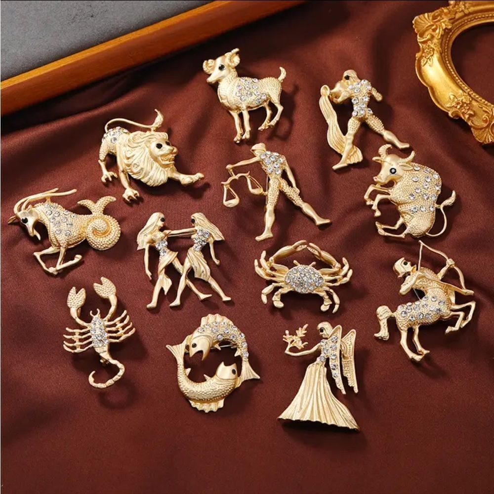 ‎ZODIAC BROOCHES